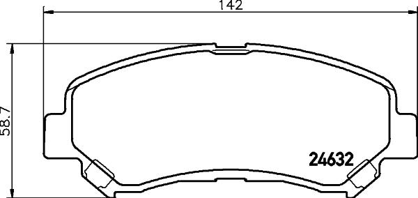 DON PCP1065 - Тормозные колодки, дисковые, комплект avtokuzovplus.com.ua