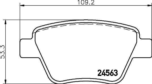 DON PCP1066 - Тормозные колодки, дисковые, комплект avtokuzovplus.com.ua