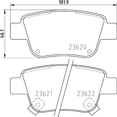 DON PCP1076 - Гальмівні колодки, дискові гальма autocars.com.ua