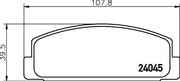 DON PCP1090 - Тормозные колодки, дисковые, комплект avtokuzovplus.com.ua