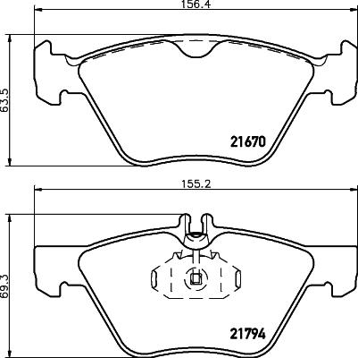 DON PCP1131 - Гальмівні колодки, дискові гальма autocars.com.ua