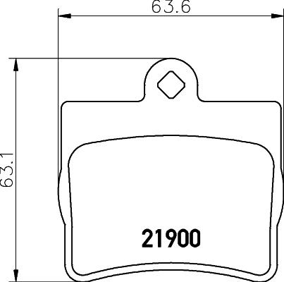 DON PCP1150 - Тормозные колодки, дисковые, комплект avtokuzovplus.com.ua