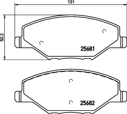 DON PCP1156 - Тормозные колодки, дисковые, комплект avtokuzovplus.com.ua