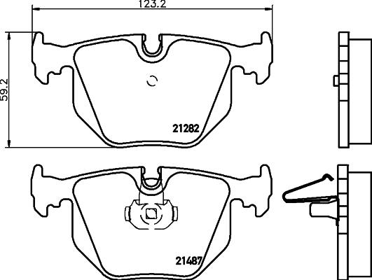 DON PCP1180 - Тормозные колодки, дисковые, комплект avtokuzovplus.com.ua