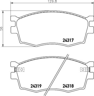 DON PCP1198 - Тормозные колодки, дисковые, комплект autodnr.net