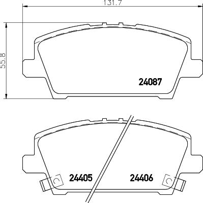 DON PCP1204 - Гальмівні колодки, дискові гальма autocars.com.ua