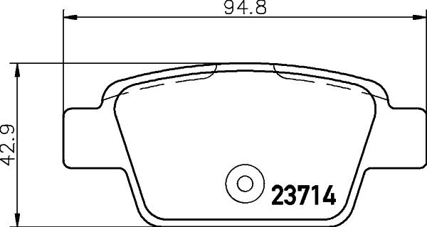 DON PCP1213 - Тормозные колодки, дисковые, комплект avtokuzovplus.com.ua