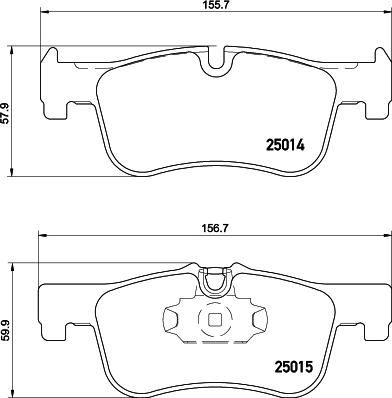 DON PCP1216 - Тормозные колодки, дисковые, комплект avtokuzovplus.com.ua