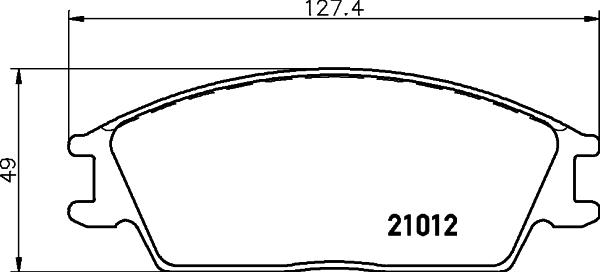 DON PCP1220 - Тормозные колодки, дисковые, комплект avtokuzovplus.com.ua