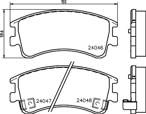 DON PCP1230 - Тормозные колодки, дисковые, комплект autodnr.net