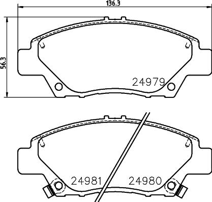 DON PCP1243 - Тормозные колодки, дисковые, комплект avtokuzovplus.com.ua