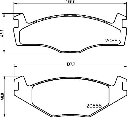 DON PCP1252 - Гальмівні колодки, дискові гальма autocars.com.ua