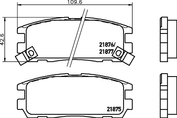DON PCP1270 - Гальмівні колодки, дискові гальма autocars.com.ua