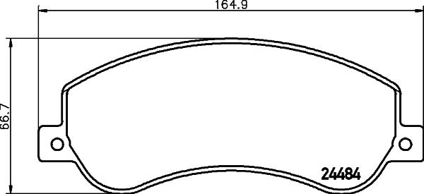 DON PCP1651 - Гальмівні колодки, дискові гальма autocars.com.ua