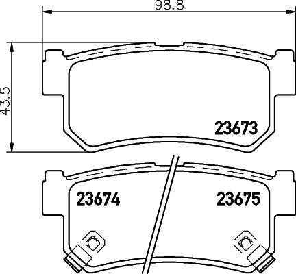 DON PCP1294 - Тормозные колодки, дисковые, комплект avtokuzovplus.com.ua