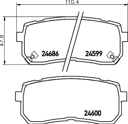 DON PCP1302 - Гальмівні колодки, дискові гальма autocars.com.ua