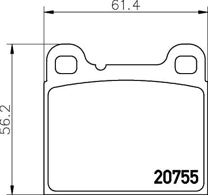 DON PCP1305 - Тормозные колодки, дисковые, комплект avtokuzovplus.com.ua