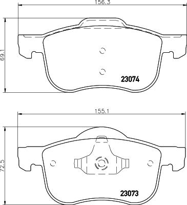 DON PCP1313 - Гальмівні колодки, дискові гальма autocars.com.ua