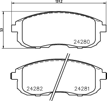 DON PCP1319 - Гальмівні колодки, дискові гальма autocars.com.ua