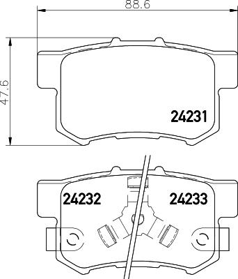 DON PCP1332 - Гальмівні колодки, дискові гальма autocars.com.ua