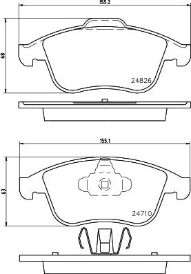 DON PCP1334 - Гальмівні колодки, дискові гальма autocars.com.ua