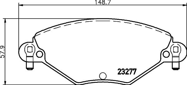 DON PCP1338 - Тормозные колодки, дисковые, комплект avtokuzovplus.com.ua