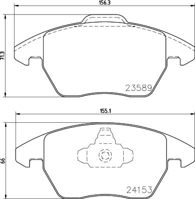 DON PCP1349 - Тормозные колодки, дисковые, комплект avtokuzovplus.com.ua