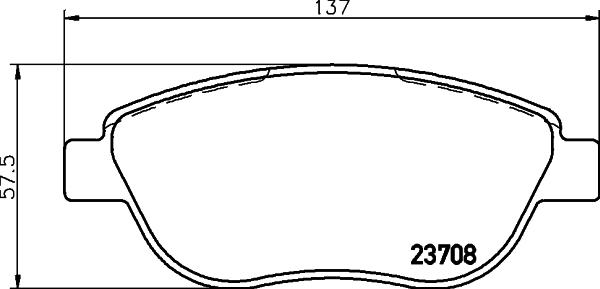 DON PCP1350 - Тормозные колодки, дисковые, комплект avtokuzovplus.com.ua