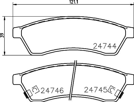 DON PCP1361 - Гальмівні колодки, дискові гальма autocars.com.ua