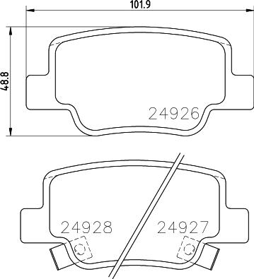 DON PCP1362 - Гальмівні колодки, дискові гальма autocars.com.ua