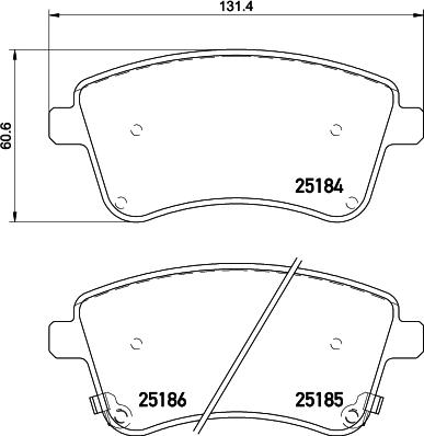 DON PCP1363 - Гальмівні колодки, дискові гальма autocars.com.ua