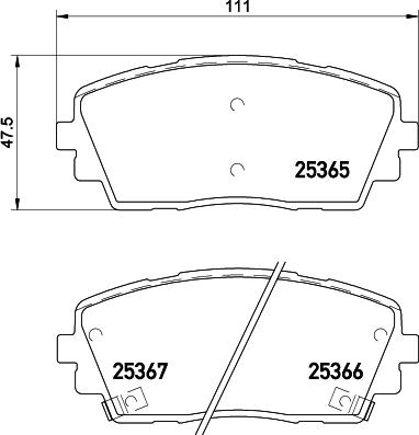 DON PCP1365 - Гальмівні колодки, дискові гальма autocars.com.ua
