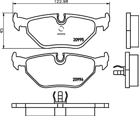 DON PCP1374 - Тормозные колодки, дисковые, комплект avtokuzovplus.com.ua