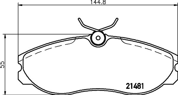 DON PCP1379 - Тормозные колодки, дисковые, комплект avtokuzovplus.com.ua