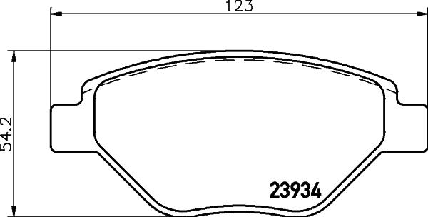 DON PCP1386 - Тормозные колодки, дисковые, комплект avtokuzovplus.com.ua