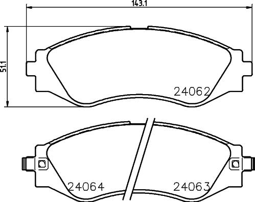 DON PCP1387 - Тормозные колодки, дисковые, комплект avtokuzovplus.com.ua