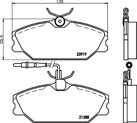 DON PCP1405 - Гальмівні колодки, дискові гальма autocars.com.ua