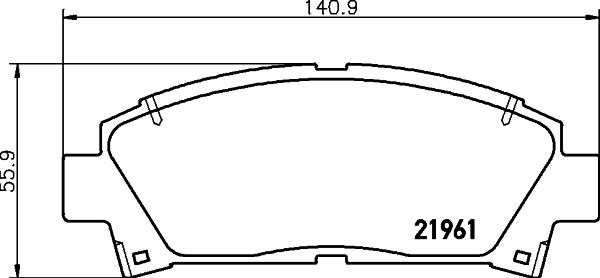 DON PCP1433 - Гальмівні колодки, дискові гальма autocars.com.ua