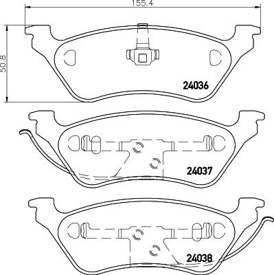 DON PCP1438 - Гальмівні колодки, дискові гальма autocars.com.ua