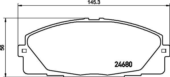 DON PCP1446 - Тормозные колодки, дисковые, комплект avtokuzovplus.com.ua