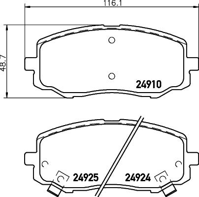 DON PCP1448 - Гальмівні колодки, дискові гальма autocars.com.ua
