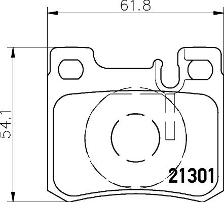 DON PCP1456 - Тормозные колодки, дисковые, комплект avtokuzovplus.com.ua