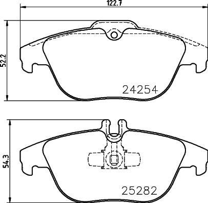 DON PCP1459 - Тормозные колодки, дисковые, комплект avtokuzovplus.com.ua