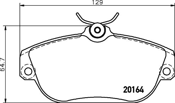 DON PCP1462 - Тормозные колодки, дисковые, комплект avtokuzovplus.com.ua