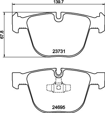 DON PCP1507 - Тормозные колодки, дисковые, комплект avtokuzovplus.com.ua