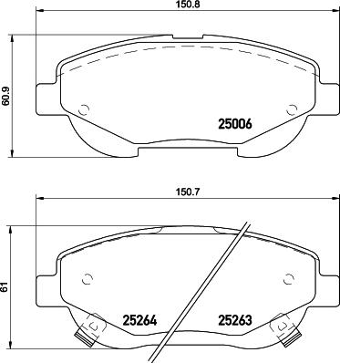 DON PCP1516 - Гальмівні колодки, дискові гальма autocars.com.ua