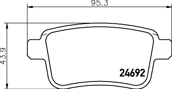 DON PCP1525 - Тормозные колодки, дисковые, комплект autodnr.net