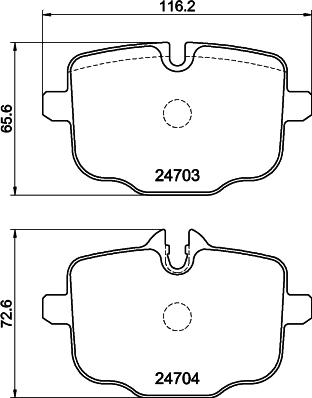 DON PCP1526 - Тормозные колодки, дисковые, комплект avtokuzovplus.com.ua