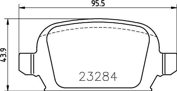 DON PCP1532 - Тормозные колодки, дисковые, комплект avtokuzovplus.com.ua