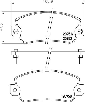 DON PCP1535 - Гальмівні колодки, дискові гальма autocars.com.ua